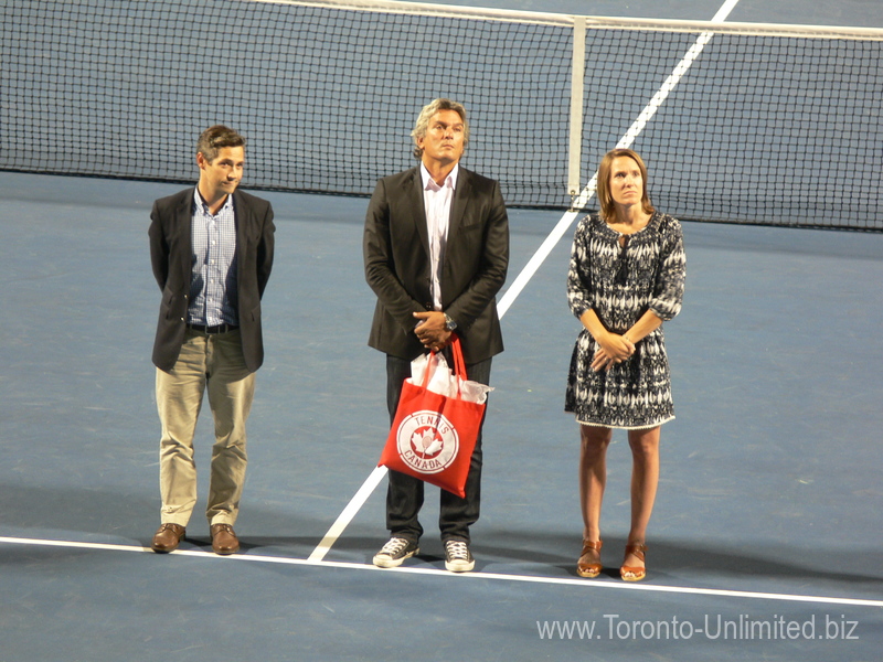 Justine Henin known as Justine Henin-Hardenne is a former number one player from Belgium and she is being inducted into Rogers Cup Tennis Hall of Fame 15 August 2015 Rogers Cup