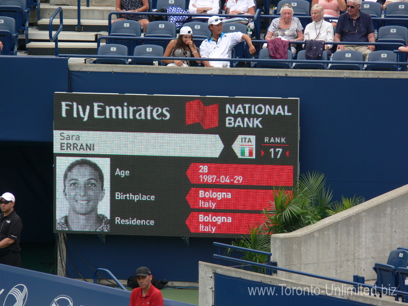 Sara Errani info on the board: Born 29 April 1987 in Bologna, Italy and resides also in Bologna.