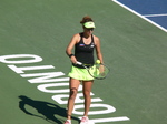 Belinda Bencic on Centre Court playing Caroline Wozniacki (DEN) 12 August 2015 Rogers Cup Toronto