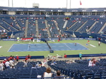 On-the-Court tennis ball hiting contest for prizes sponsored by National Bank 