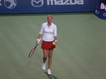 Petra Kvitova (CZE) on Centre Court playing Victoria Azarenka (BLR) 12 August 2015 Rogers Cup Toronto 