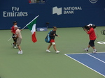 Sara Errani is coming to Centre Court play Lesia Tsurenko 14 August 2015 Rogers Cup Toronto