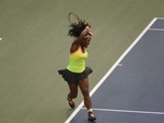 Serena Williams running forehand to Andrea Petkovic (GER) 13 August 2015 Rogers Cup Toronto