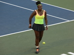 Serena Williams is just not happy with her game, being frustrated by Belinda Bencic 15 August 2015 Rogers Cup Toronto