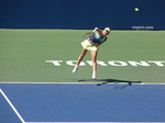 Simona Halep (ROU) serving to Jelena Jankovic 12 August 2015 Rogers Cup Toronto 