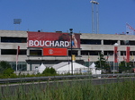 BOUCHARD a sign promoting Canadian player hangs on Aviva Centre home of Rogers Cup 2015 Toronto 