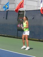 Barbora Strycova in practice on 11 August 2015 Rogers Cup in Toronto