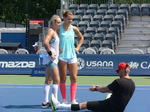 More video taping of Safarova and Mattek Sands by Rob Steckley 16 August 2015 Rogers Cup Toronto!
