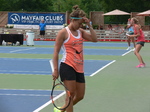 Barbora Strycova, Petra Kvitova and Victoria Azarenka can bee seen on practice courts during Rogers Cup 2015 in Toronto 