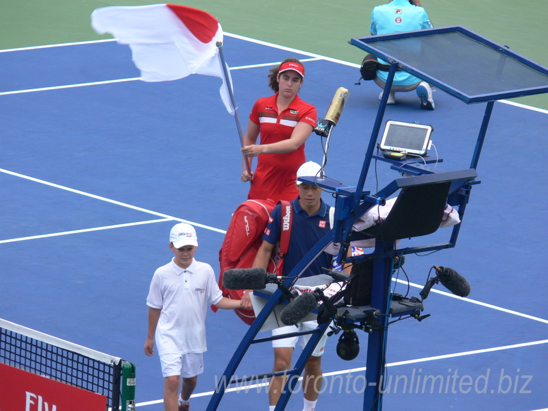 Kei Nishikori (JPN) is coming o Centre Court play singles final 31 July 2016 Rogers Cup Toronto