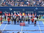 Rogers Cup 2016 Organizing Committee: Karl Hale -  Tournament Director, Allan Horn - Chairman of Rogers Communication, Karen Leggett - Chief Marketing Officer of National Bank, Derek Rowe - Chairman of the Board Tennis Canada, Lars Graff- ATP Supervisor, Julian and David representing volunteers.  31 July 2016