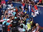 Novak Djokovic signing the autographs to his fans at Central Cour of Aviva Centre. 31 July 2016 Rogers Cup.