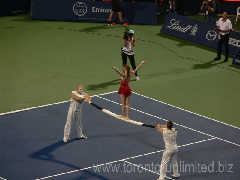 Cirque Du Soleil performance on Centre Court 25 July 2016 Rogers Cup Toronto