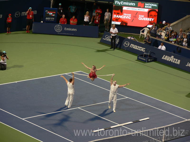 Cirque Du Soleil performance on Centre Court 25 July 2016 Rogers Cup Toronto