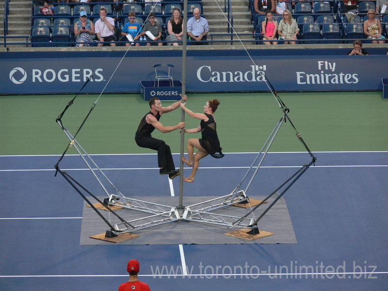 Cirque Du Soleil show on Centre Court 26 July 2016 Rogers Cup Toronto