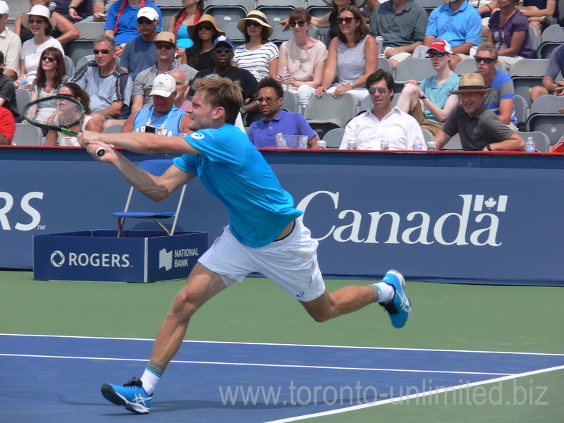 David Goffin (BEL) on Grandstand playing Gael Monfils (FRA) 28 July 2016 Rogers Cup Toronto