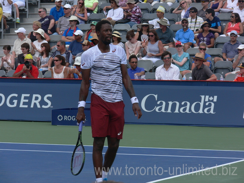 Gael Monfils (FRA) is walking on Grandstand playing David Goffin (BEL) 28 July 2016 Rogers Cup Toronto