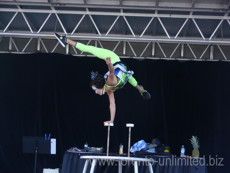 Cirque du Soleil show during Rogers Cup 2016