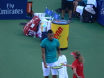 Nick Kyrgios (AUS) on Centre Court playing Denis Shapovalov (CDN) 25 July 2016 Rogers Cup Toronto