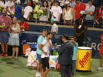 Grigor Dimitrov with postgame interview by Arash Madani 27 July 2016 Rogers Cup in Toronto 