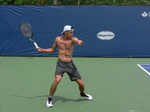 Shirtless Andrey Kuznetsov on practice 28 July 2016 Rogers Cup Toronto