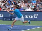 David Goffin (BEL) on Grandstand playing Gael Monfils (FRA) 28 July 2016 Rogers Cup Toronto