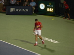 Milos Raonic on Centre Court playing with Gael Monfils (FRA) 29 July 2016 Rogers Cup Toronto