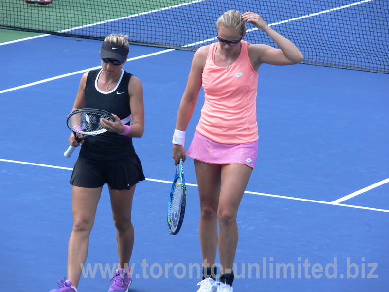 Kveta Peschke and Anna-Lena Groenefeld  on Centre Court!