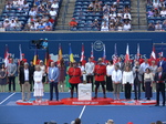 Official Party: from the left, Karl Hale, Suzan Rogers, Marten Gagnon, Dr. Penny Ballem, Julia Orlandi, Glen Peshelberg, Helena Leong