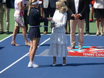 Rogers Cup 2017 Toronto. Suzan Rogers presenting a cheque to the runner up Caroline Wozniacki!