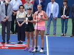 Anna-Lena Groenefeld speaking during Awards Ceremony Rogers Cup 2017 Toronto!