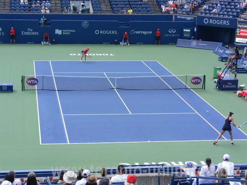 evening match on Central Court for Elina Svitolina (UKR) and Garbine Muguruza (ESP)  11 August 2017 Rogers Cup Toronto!