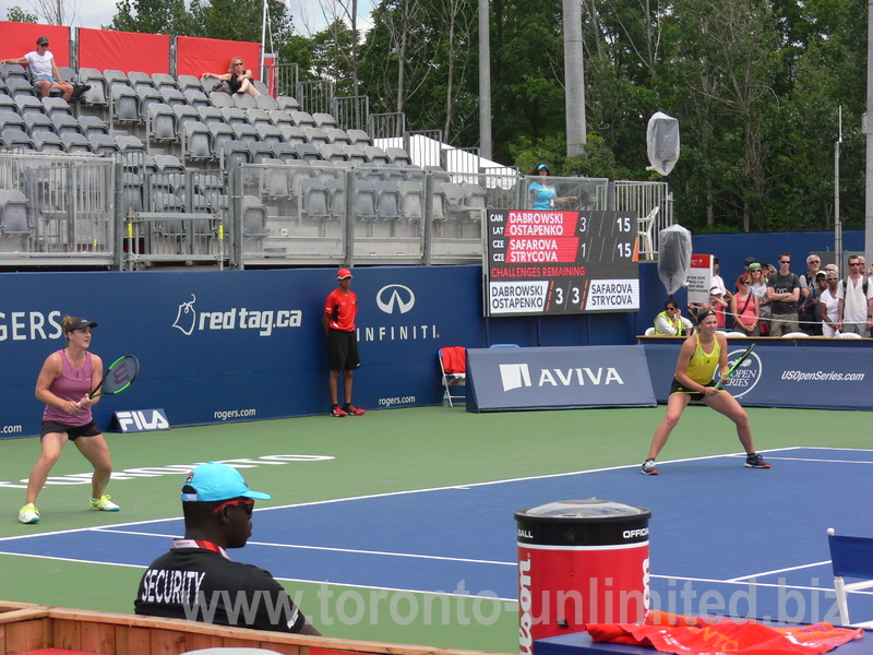 Rogers Cup 2017 Toronto - Gabriela Dabrowski and Jelena Ostapenko  in doubles match 12 August 2017 Rogers Cup Toronto!