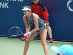 Jana Cepelova (SVK)  on Court 3 receiving serve from Heather Watson (GBR)  5 August 2017 Rogers Cup qualifying.