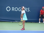 Kurumi Nara (JPN) on Court 3 playing qualifying match 5 August 2017 Rogers Cup Toronto!