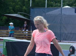 Katerina Siniakova on practice court!