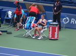 Karolina Pliskova (CZE) resting on Centre Court 11 August 2017 Rogers Cup Toronto!