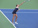 Karolina Pliskova (CZE) serving on Centre Court  to Wozniacki 11 August 2017 Rogers Cup Toronto!