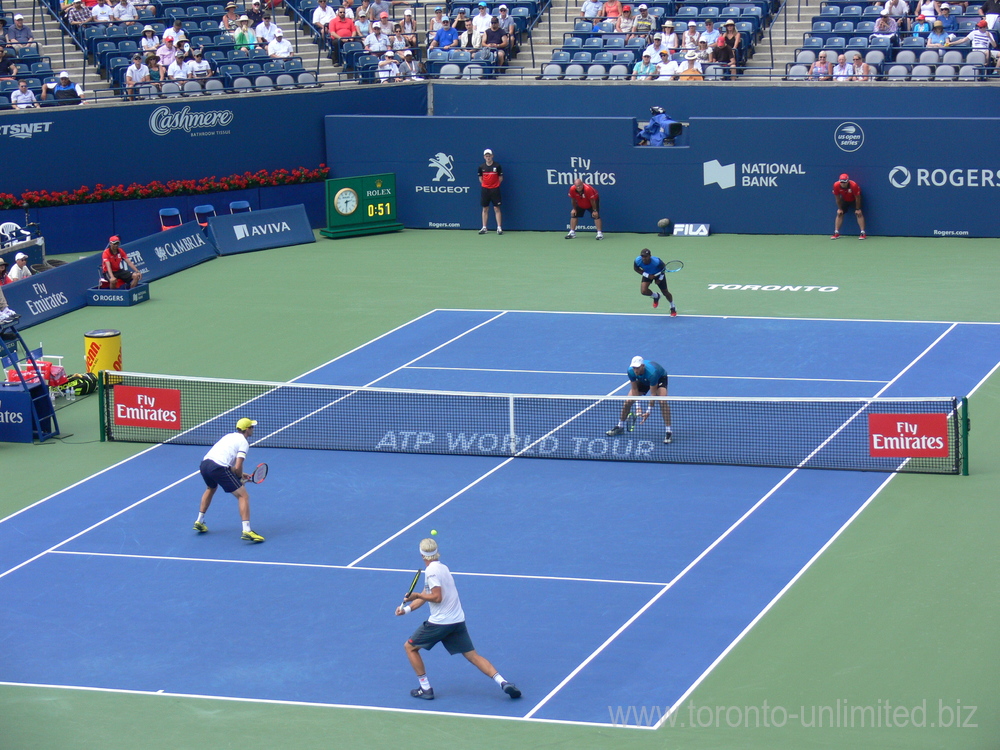 Doubles Final on the Centre Court  August 12, 2018 Rogers Cup in Toronto!