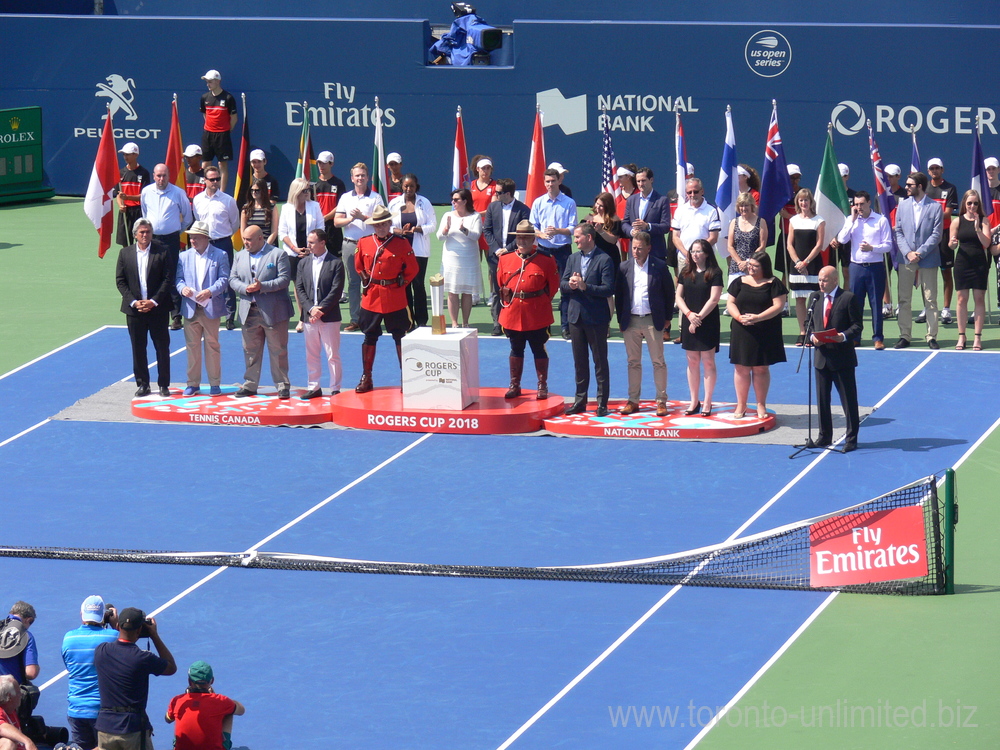 Rogers Cup 2018 Doubles Final Closing Ceremony,