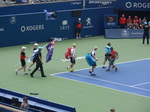 Henri Kontinen (FIN) and John Peers (AUS) are walking to the Centre Court play Rogers Cup 2018 Doubles Finals, August 12, 2018 Toronto.