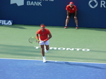 Rafael Nadal has just served to Tsitsipas in Singles Final Rogers Cup August 12, 2018 Toronto!