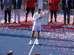 Champion Rafael Nadal and his Rogers Cup 2018 Trophy