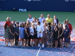 Rafael Nadal with Tennis Canada Employees Rogers Cup Closing Ceremony August 12, 2018 Toronto