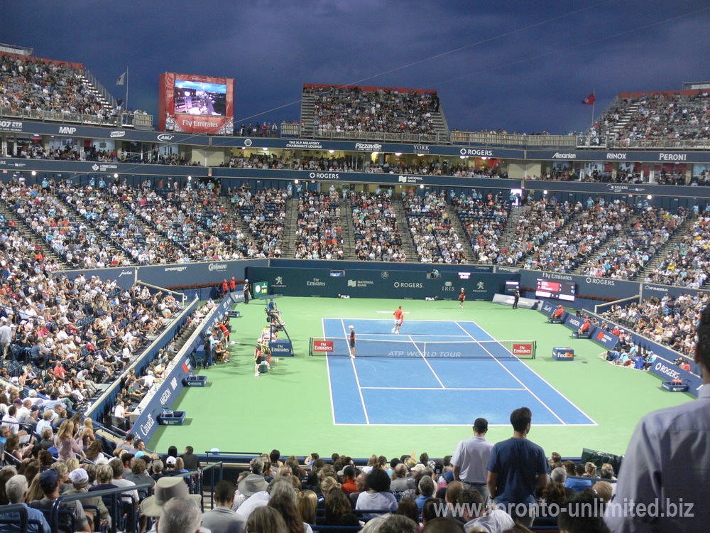 Night match of Rafael Nadal with Stan Wawrinka August 9, 2018 Rogers Cup in Toronto