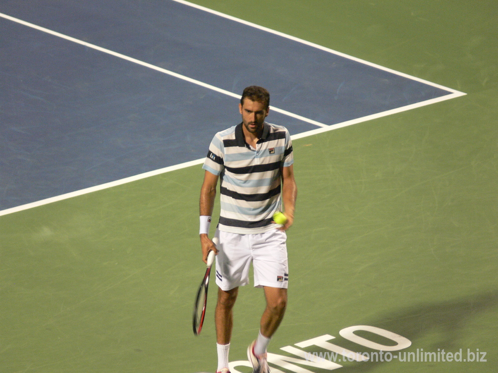 Marin Cilic on the Centre Court playing Rafael Nadal August 10, 2018 Rogers Cup Toronto!