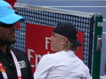 Denis Shapovalov (CAN) sitting during the break