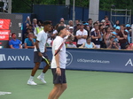 Shapovalov and Felix Auger-Aliassime  in the doubles August 6, 2018 Rogers Cup Toronto