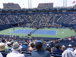 Novak Djokovic to serve to Stefanos Tsitsipas on the Centre Court August 9, 2018 Rogers Cup Toronto!