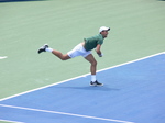 Novak Djokovic has served to Stefanos Tsitsipas on the Centre Court August 9, 2018 Rogers Cup Toronto